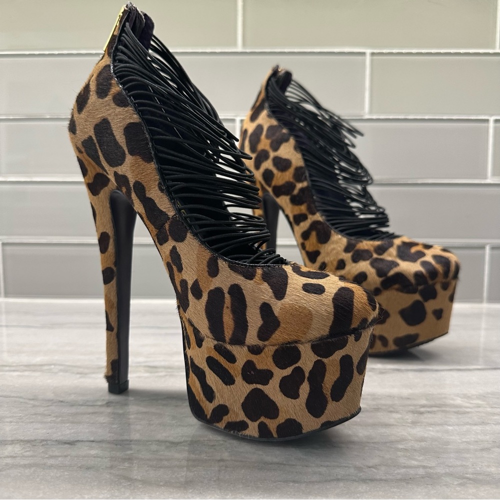 London Trash LT-Ceres Leopard Stilettos